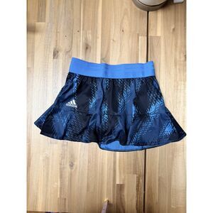 Adidas Primeblue Tennis Skort XS Blue Black Print AEROREADY Athletic